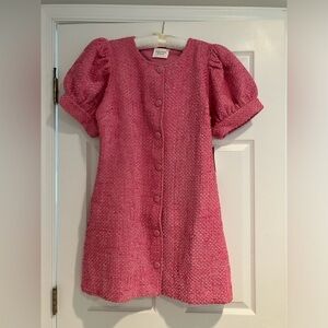 Hyacinth House, Pink Tweed Kit Mini Dress